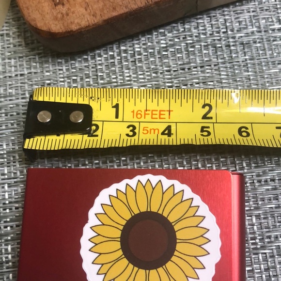 #48sun 🌻Card Holder Sunflower Red Metallic Business Card Holder🌻 - Picture 11 of 14